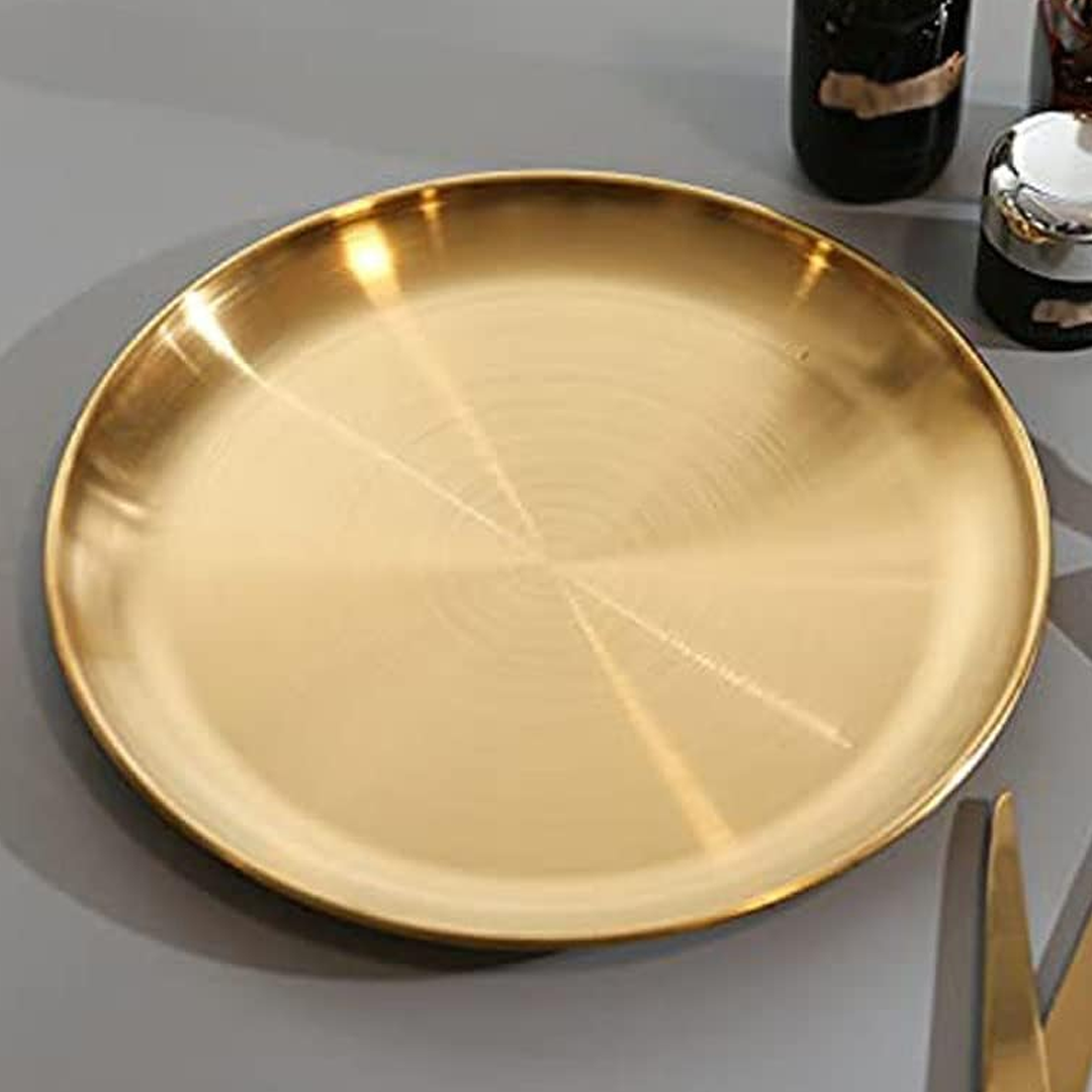 Stainless plate طبق طعام ستانليس